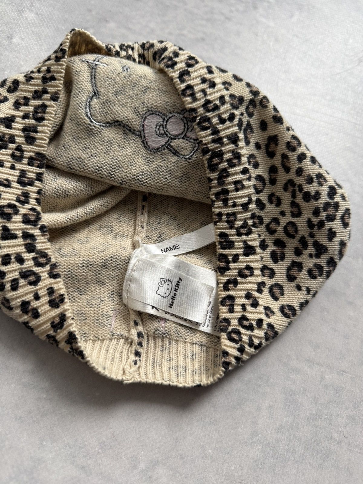 Vintage Leopard SWAG HELLO KITTY HAT Size ONE SIZE - 4 Thumbnail