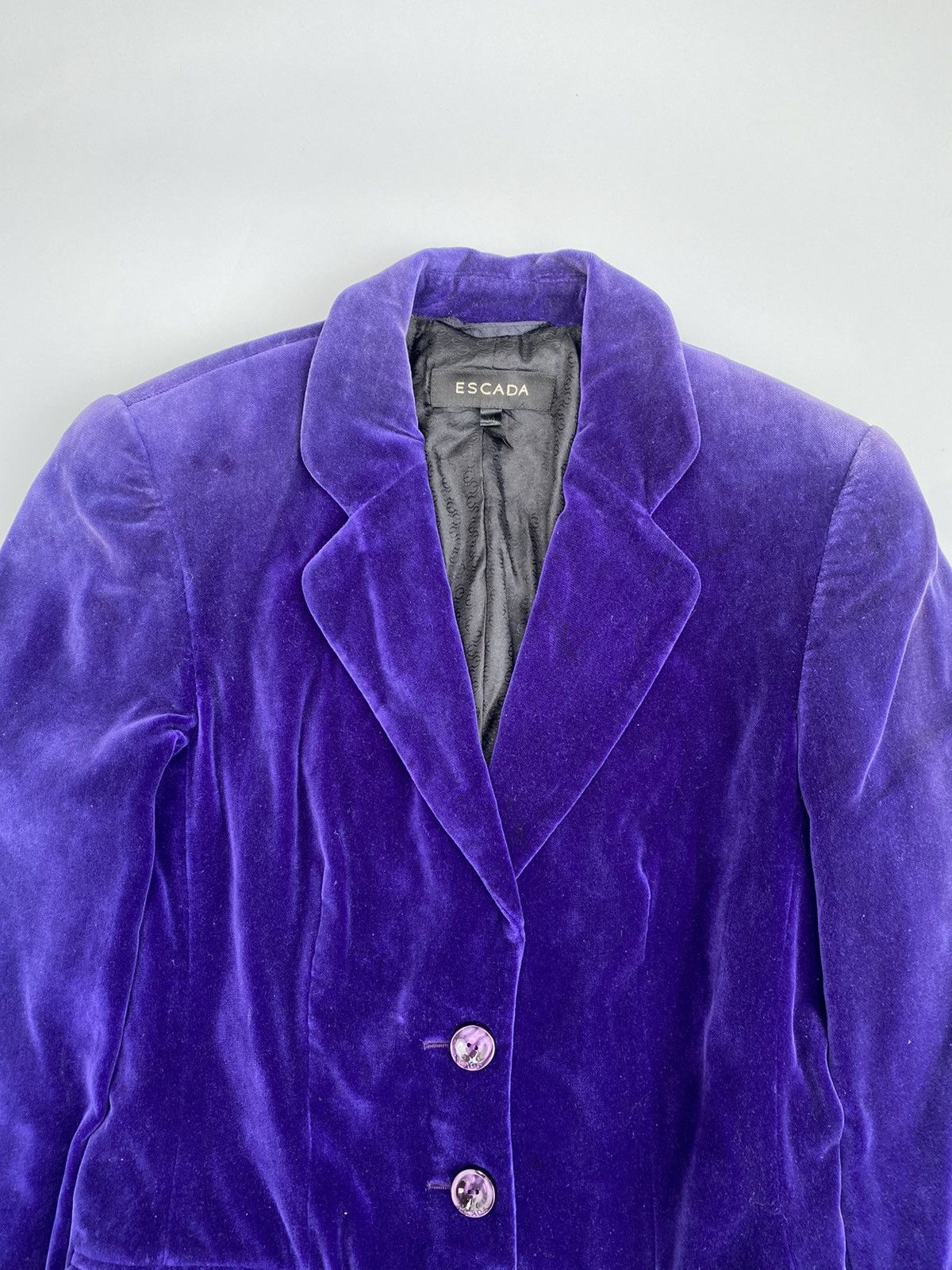 Escada Vintage Escada Velvet Blazer Size S / US 4 / IT 40 - 6 Thumbnail