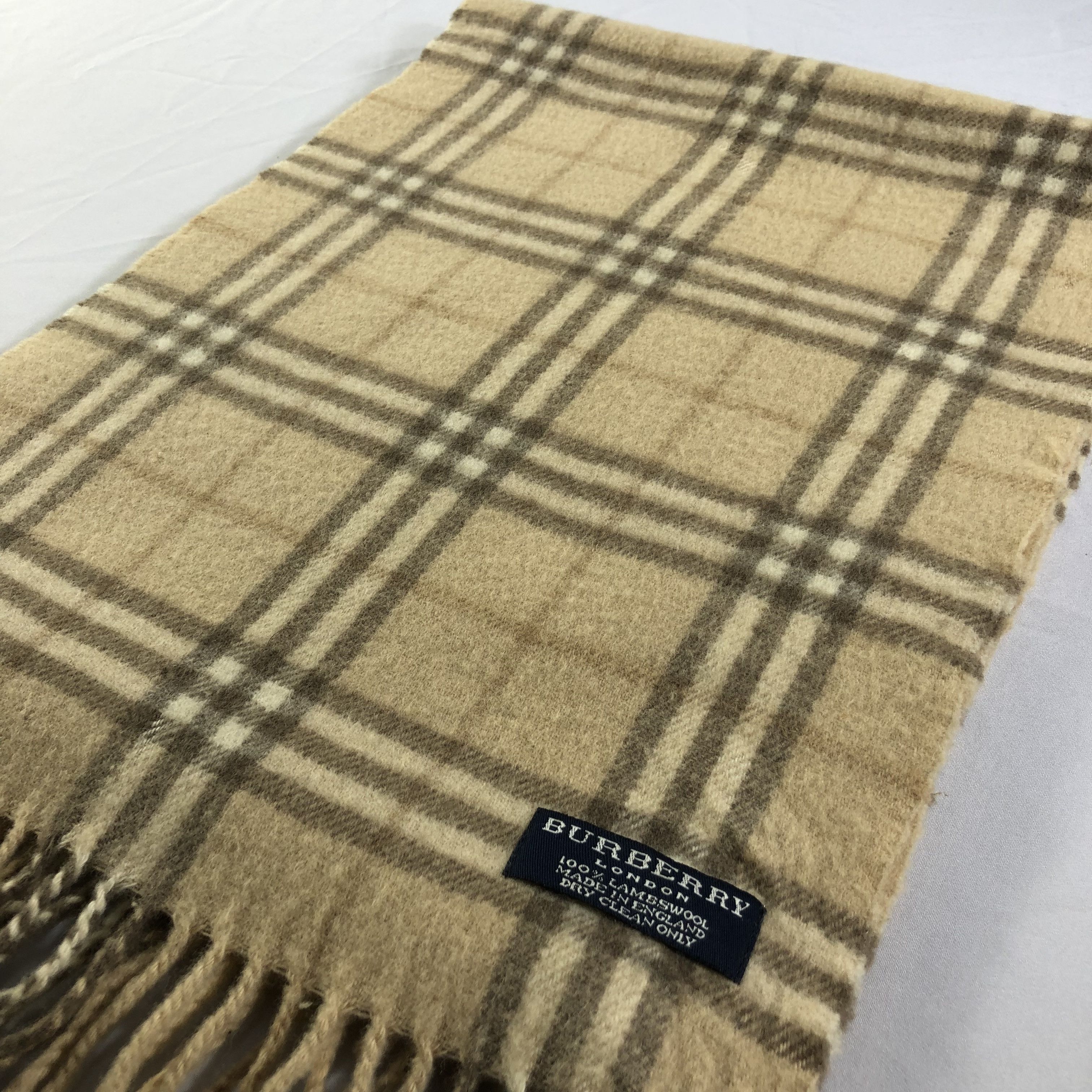 Burberry Burberry Nova Check Wool Scarf Muffler V1374 Size ONE SIZE - 3 Thumbnail