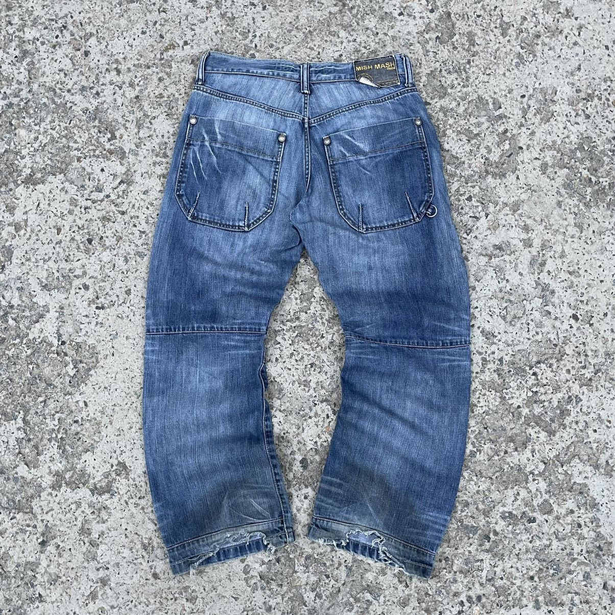 CCP (Crazy Character Print) Vintage Crazy Fit Jeans Mish Mash Double Knee Y2K 00s Size US 32 / EU 48 - 4 Thumbnail