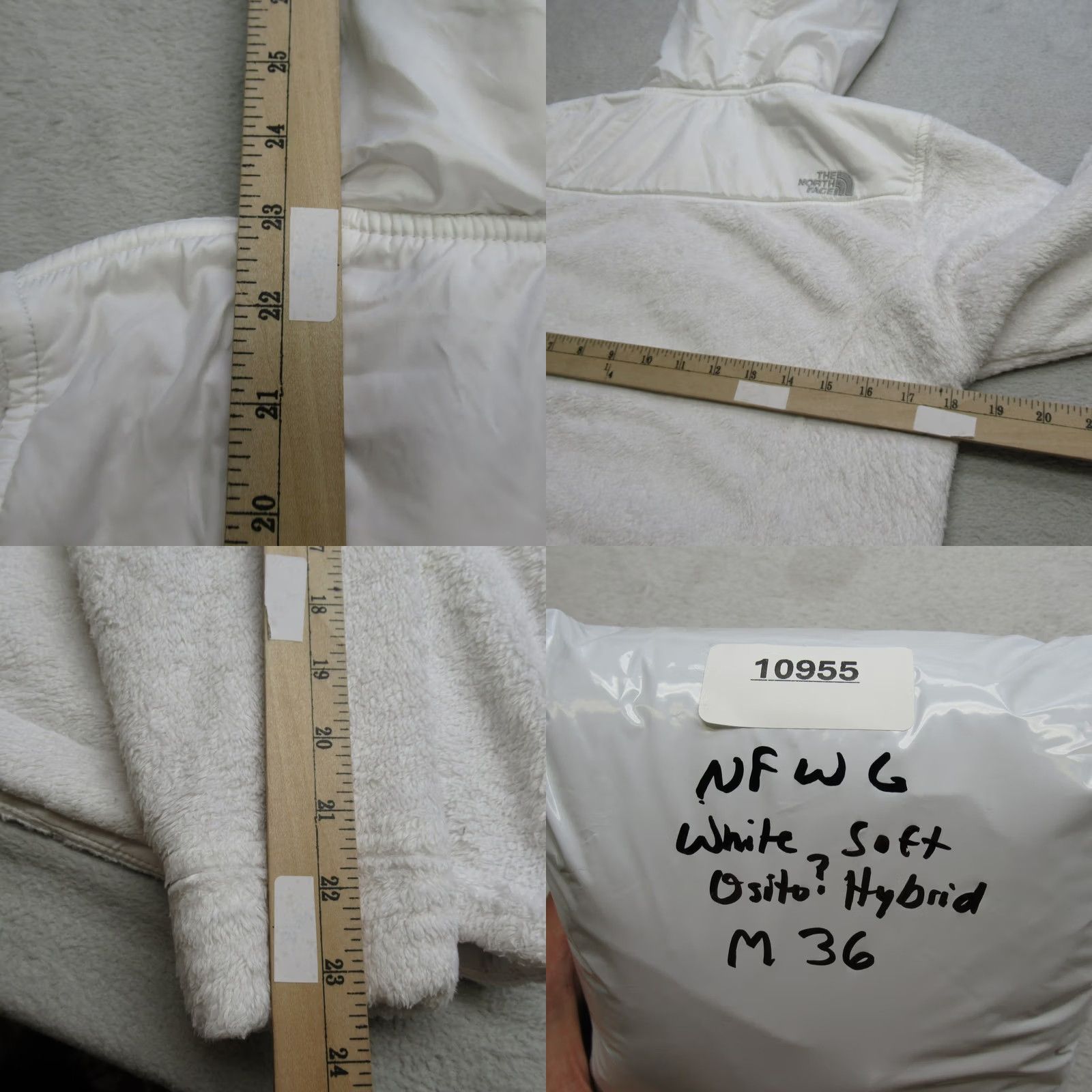The North Face The North Face Women Small White Fleece Full Zip Jacket Size S / US 4 / IT 40 - 9 Thumbnail