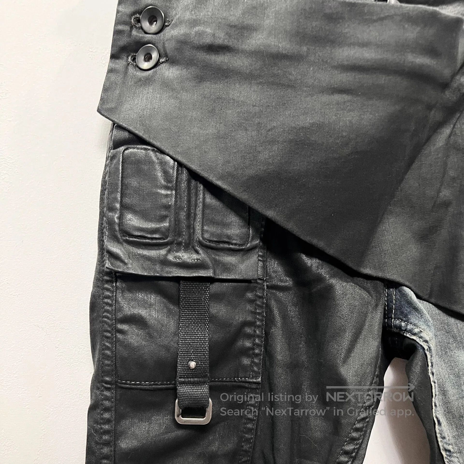 Rick Owens rare rick owens waxed denim pants size 29. Size US 29 - 4 Thumbnail
