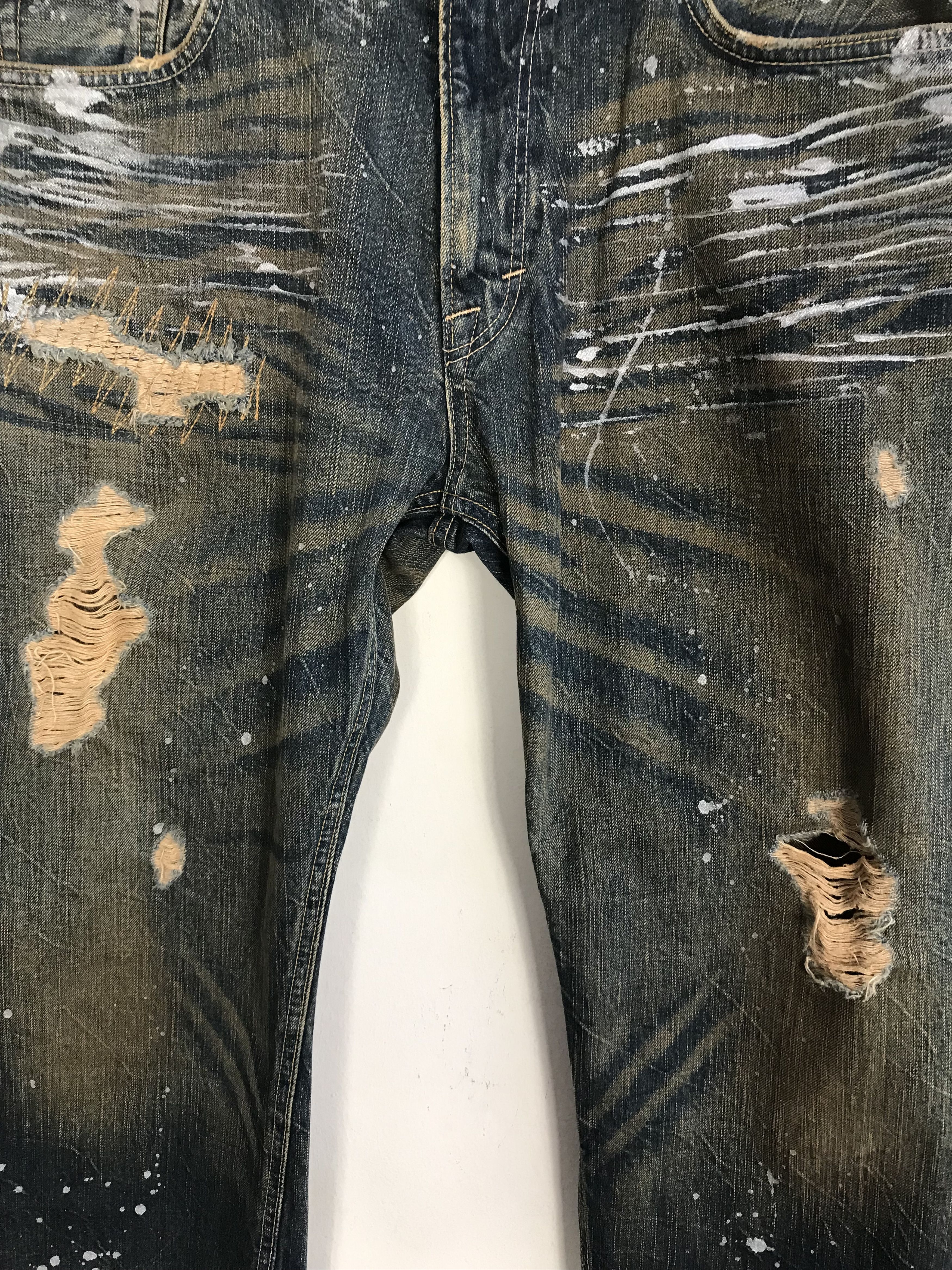 Japanese Brand × Vintage Vintage Denim Craft Premium Clothing Design Distressed Style Size US 37 - 5 Thumbnail