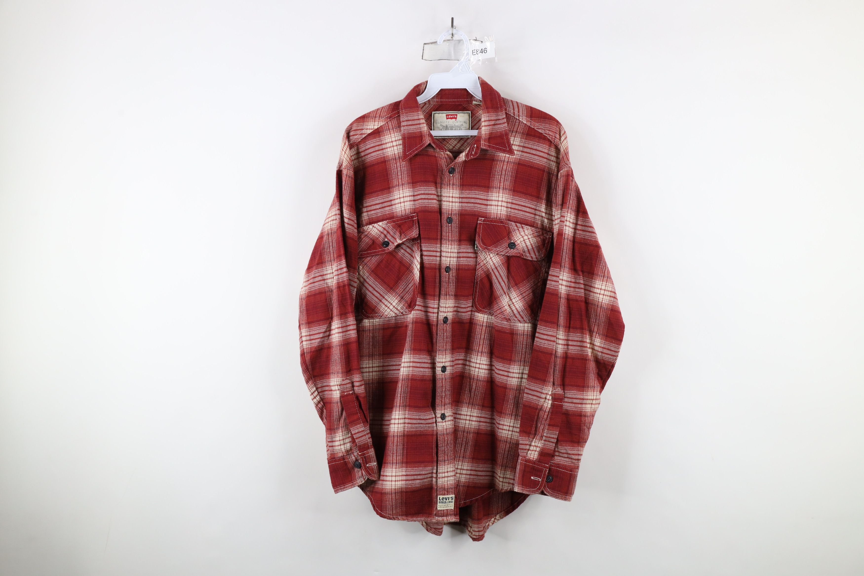 Levi's × Vintage Vintage 90's Levis Alaska Flannel Shirt Size M