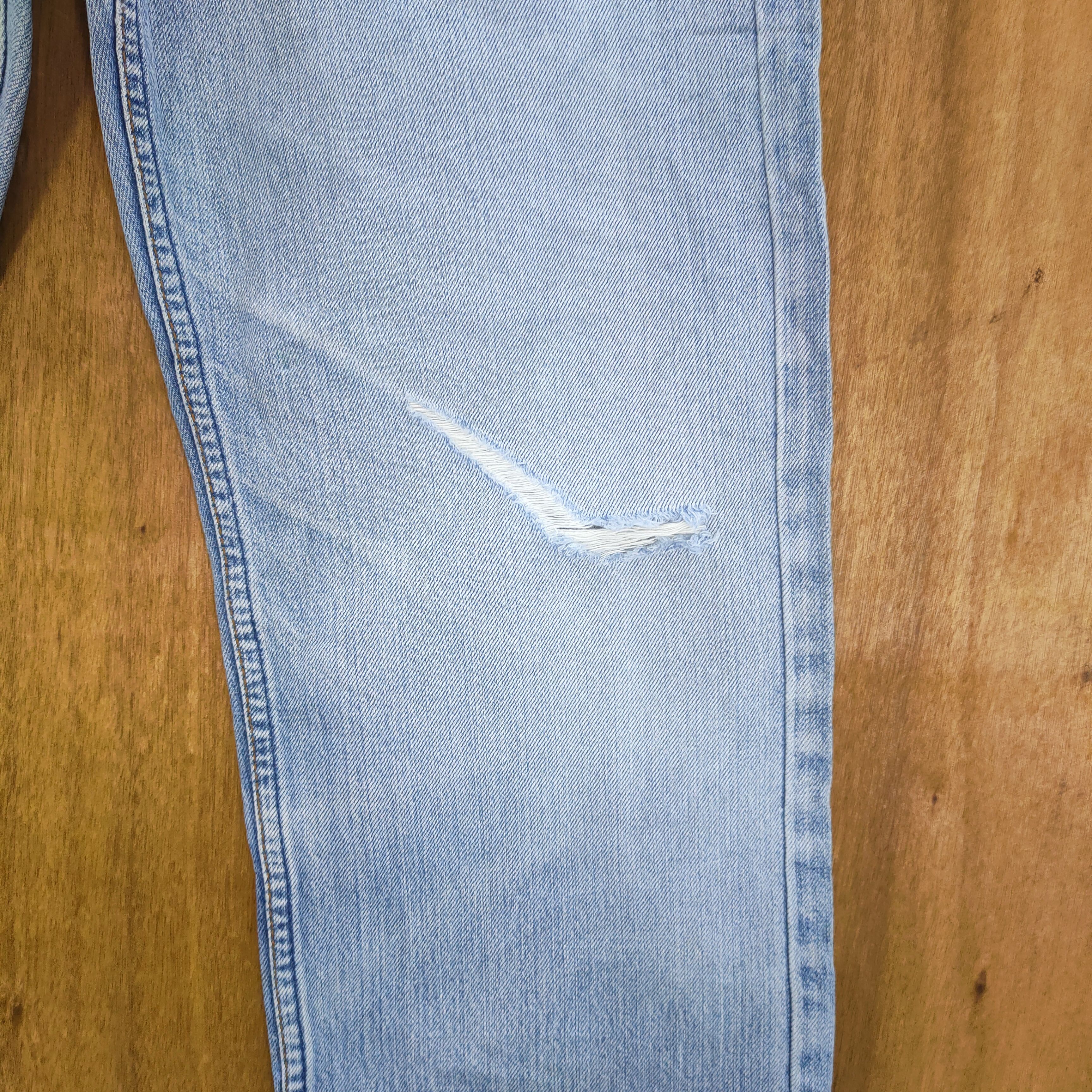 Levi's VINTAGE LEVI'S 512 STRAIGHT FADED BLUE DISTRESSED JEAN PANTS Size US 28 / EU 44 - 10 Thumbnail
