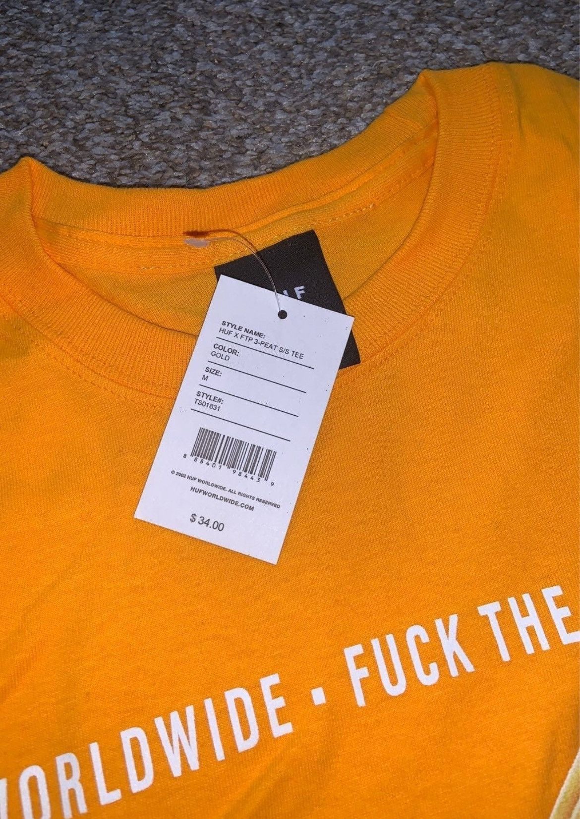 Fuck The Population × Huf FTP x HUF - 3 Peat Tee - New - Size Medium Size US M / EU 48-50 / 2 - 3 Thumbnail