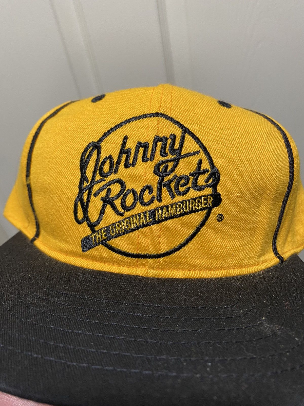 Vintage Vintage 90s Johnny Rockets Food Promo Snapback Hat Size ONE SIZE - 2 Thumbnail
