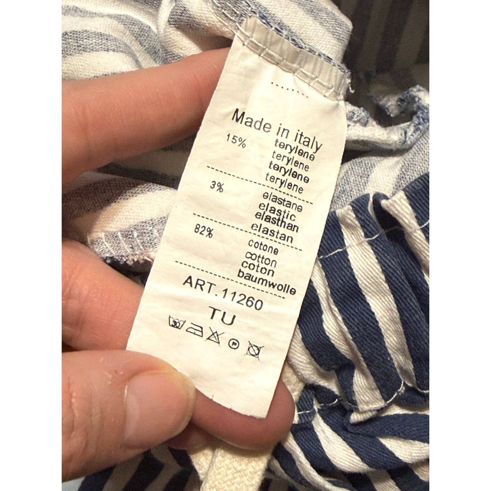 J Brand Brand Bazar Pants Women's Size 26? White Blue Striped Pull On Tie Waist Size 26" / US 2 / IT 38 - 4 Thumbnail
