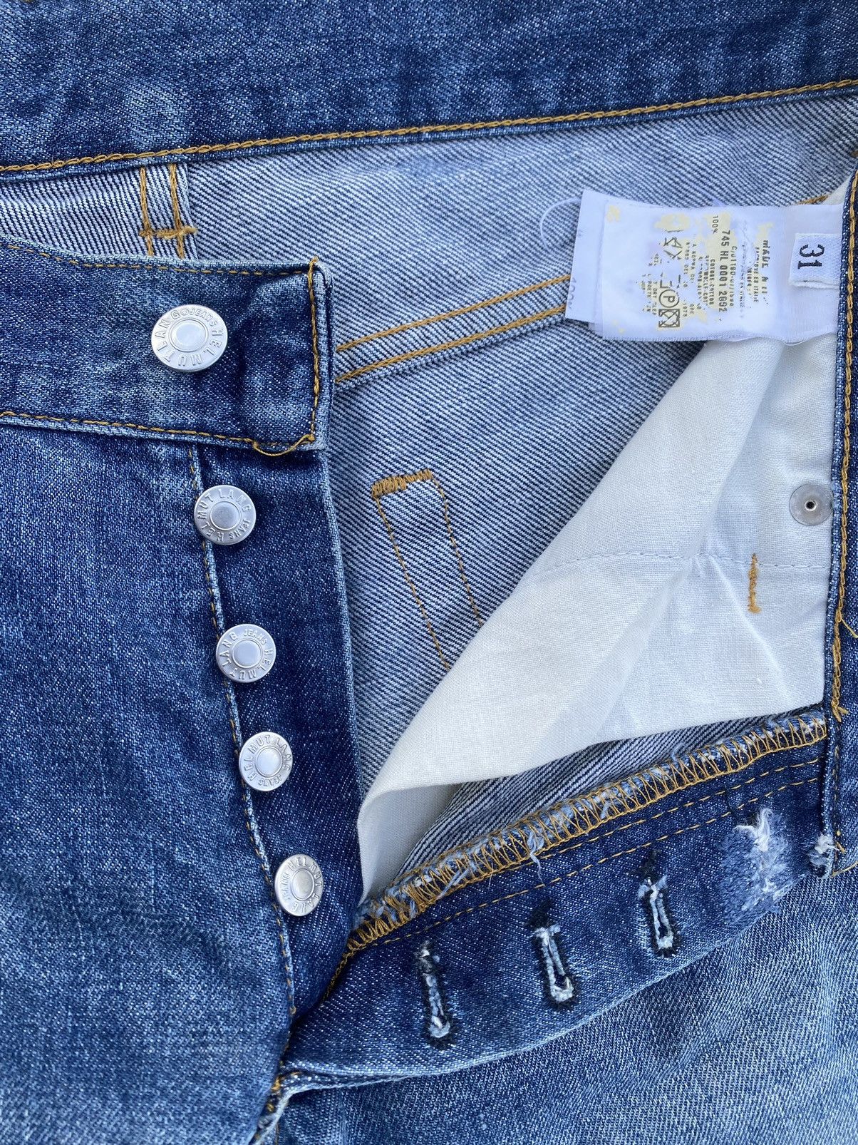 Helmut Lang Rare Helmut Lang Produced in 1998 Denim /Jeans Size US 31 - 20 Thumbnail