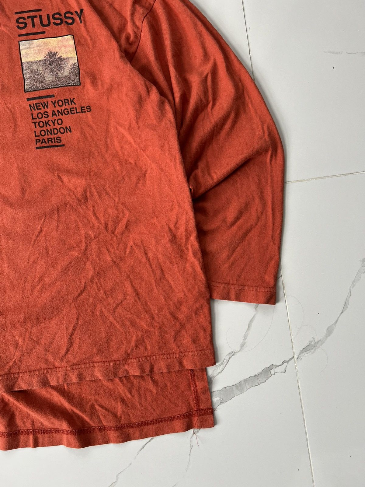 Stussy × Vintage 90's STUSSY RETRO BIG LOGO Y2K LONGSLEEVE SHIRT Size US M / EU 48-50 / 2 - 2 Thumbnail