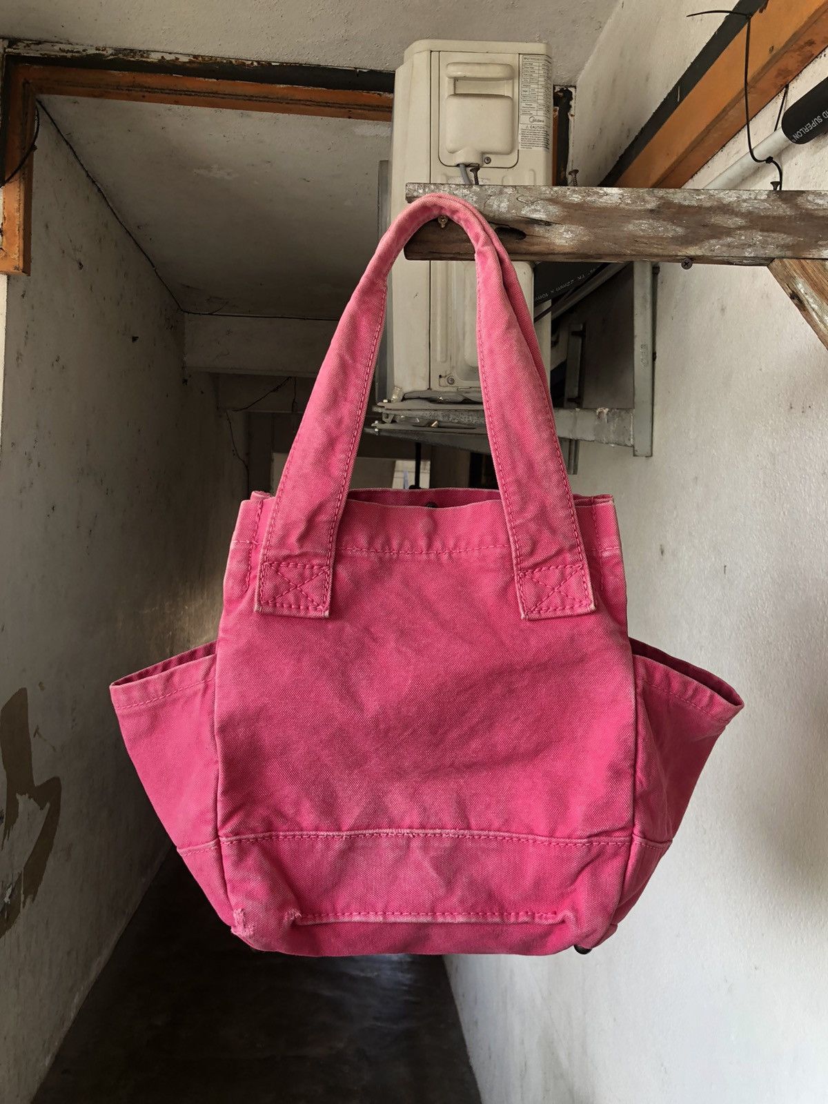 Kapital Vintage Kapital Hard Canvas Distressed Tote Bag Size ONE SIZE - 4 Thumbnail