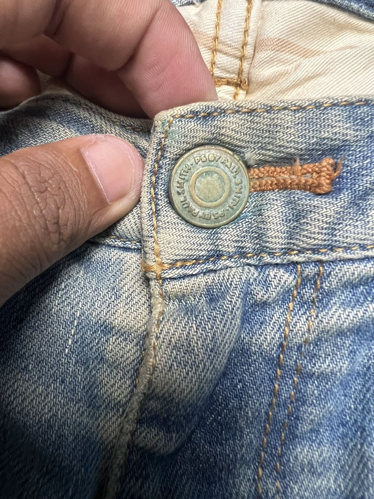 Paul Smith PS Paul Smith Distressed Denim Jeans (41) Size US 35 - 7 Thumbnail
