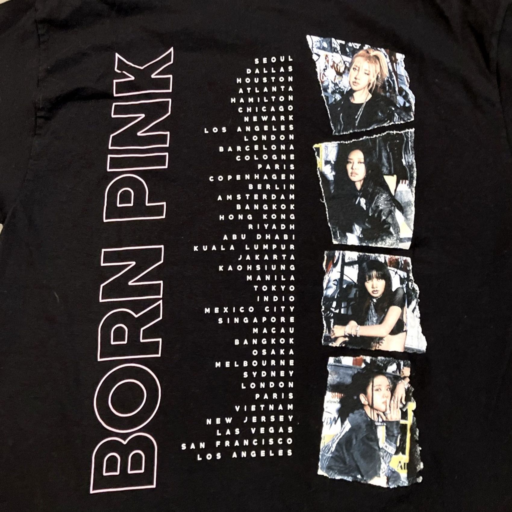Born VINTAGE Blackpink Born Pink World Tour Double Sided Concert T Shirt Medium Men Size US M / EU 48-50 / 2 - 5 Thumbnail