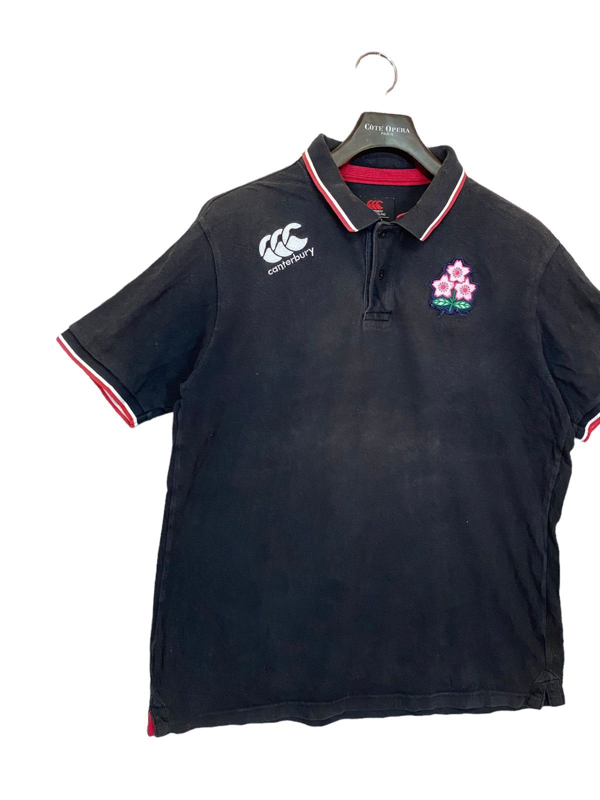 Canterbury of New Zealand × Japanese Brand Canterbury sakura japan polo shirt sun faded size 3L Size US XXL / EU 58 / 5 - 2 Thumbnail
