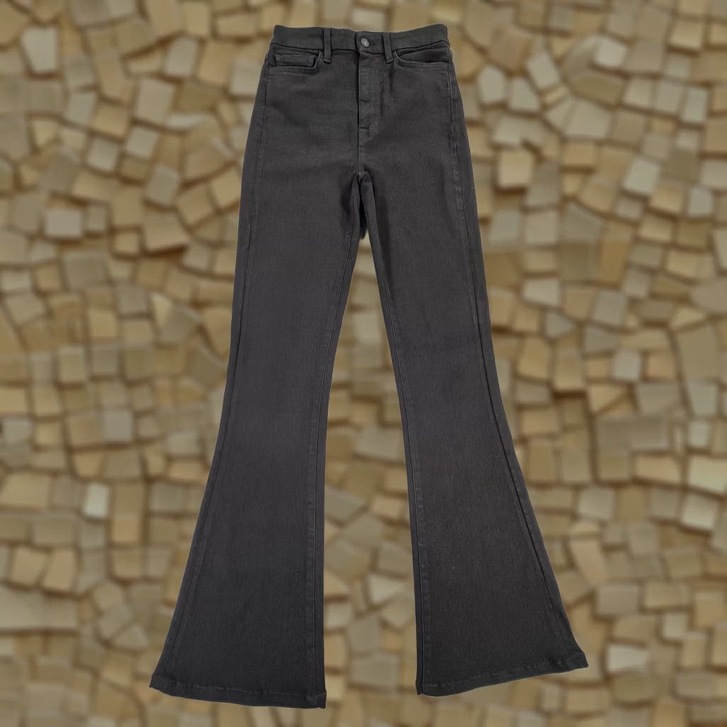 7 For All Mankind 7 For All Mankind Jeans Womens Bootcut High Rise W27 L31 Black Elastic Cotton Denim Zip Fly 5-Pocket Stretch Vintage No Size 27" / US 4 / IT 40 - 1 Thumbnail
