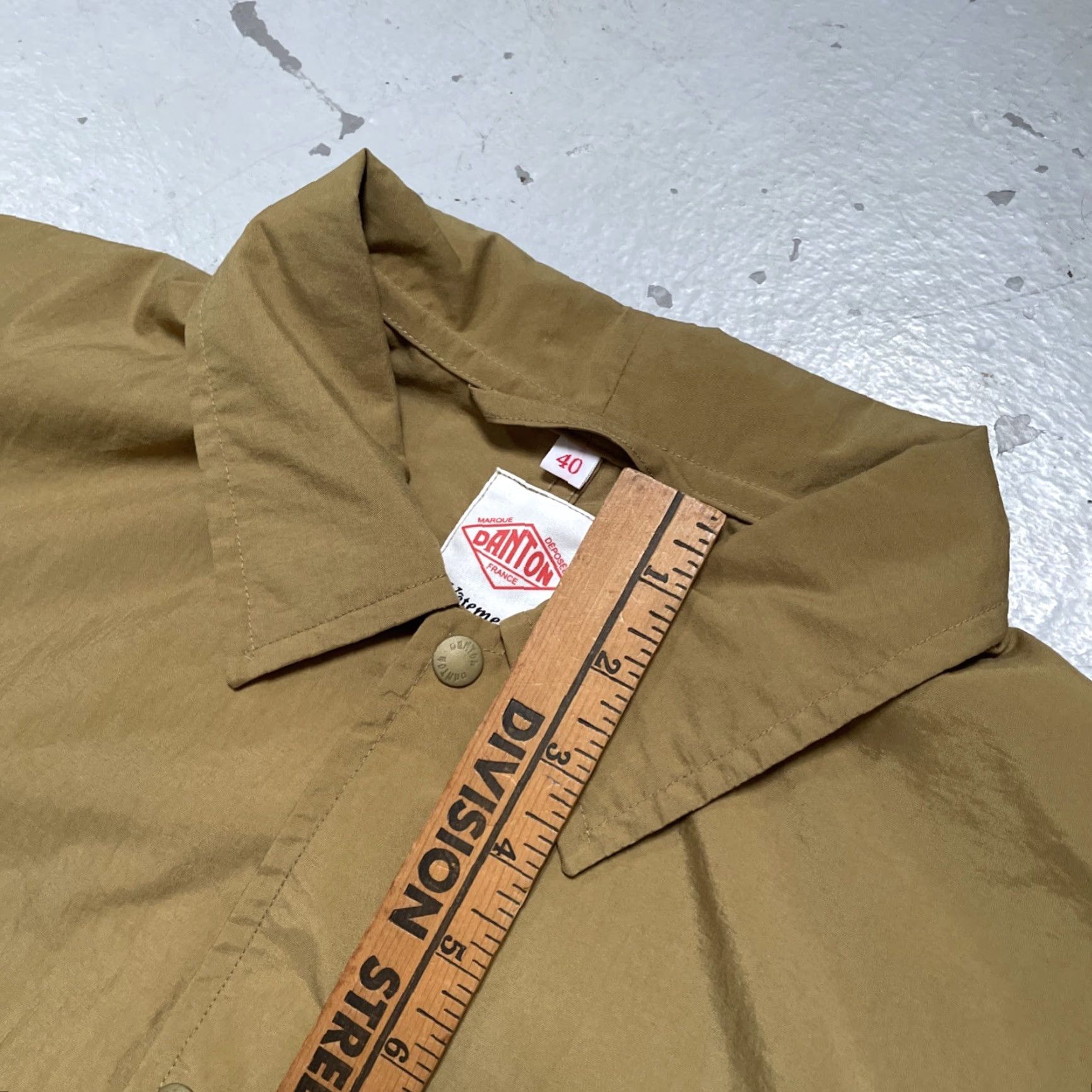 Danton Danton Nylon Windbreaker Jacket Unisex Adults 40 Tan Vintage Heritage Chore Workwear Japan Made Size US XXS / EU 40 - 4 Thumbnail