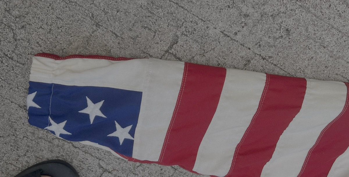 Vintage Vintage 1993 Made In USA American Flag Jacket Size US XL / EU 56 / 4 - 2 Thumbnail