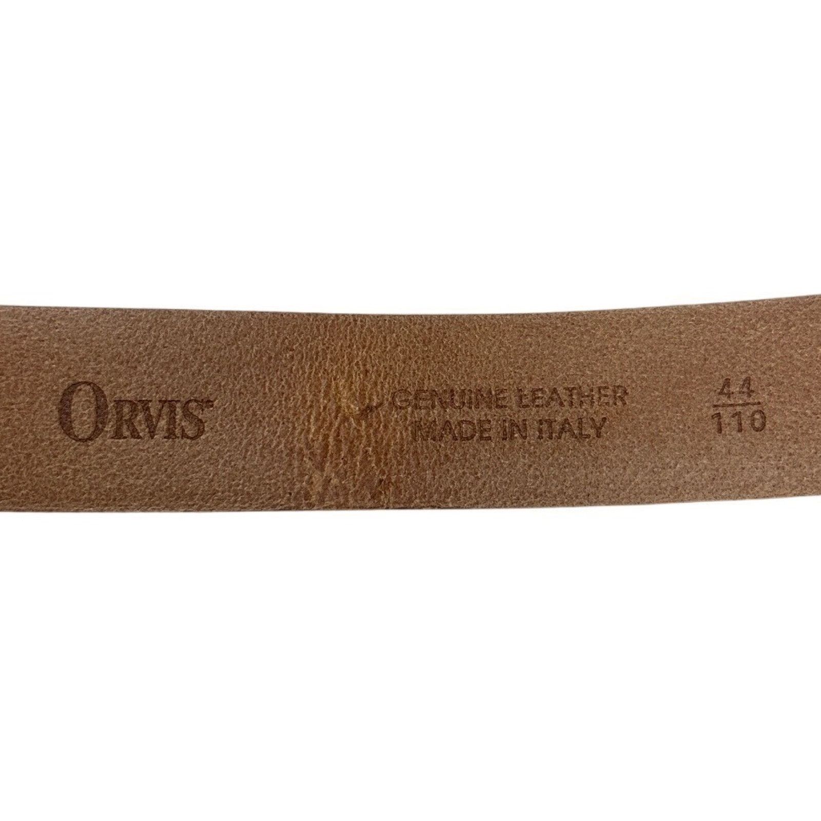 Orvis Orvis Genuine Leather Belt Silver Buckle Size 44 110 Size 44 - 6 Thumbnail