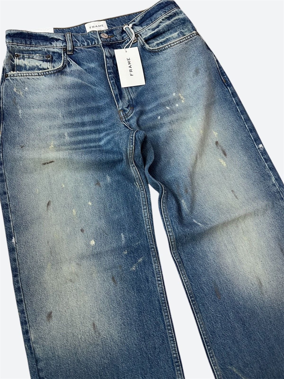 Frame Frame Extra Wide Jeans Washed Blue 31 Size US 31 - 3 Thumbnail