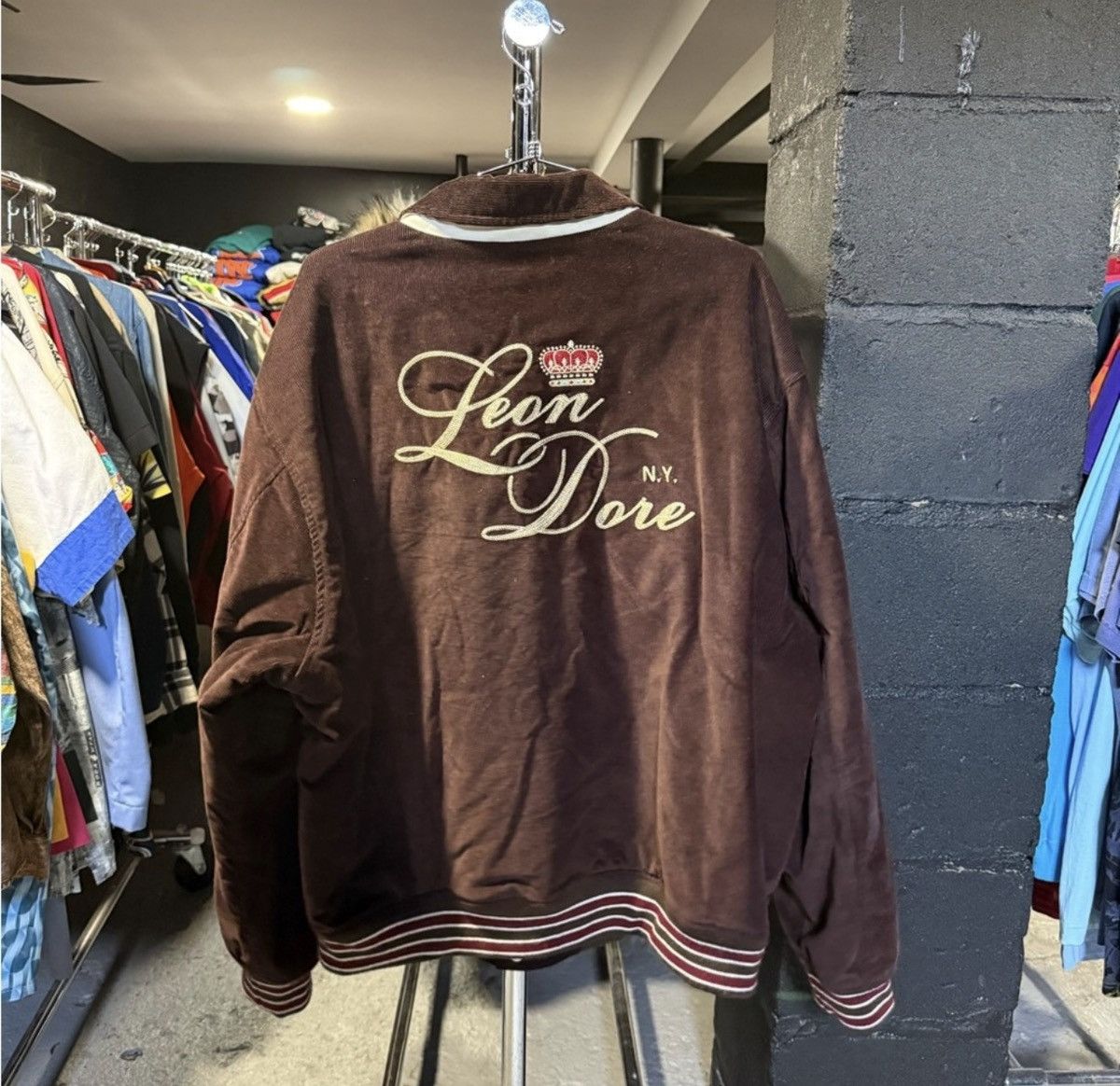 Aime Leon Dore Aime Leon Dore Corduroy Team Jacket Chocolate Brown Mens 2XL Size US XXL / EU 58 / 5 - 4 Thumbnail
