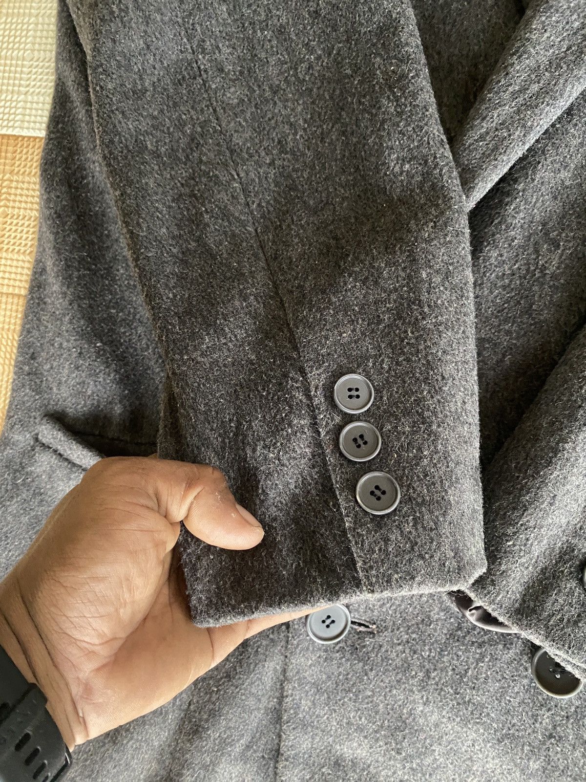 Designer × Y's × Yohji Yamamoto Vintage y’s yohji yamamoto woll trench coat jacket Size US M / EU 48-50 / 2 - 11 Thumbnail
