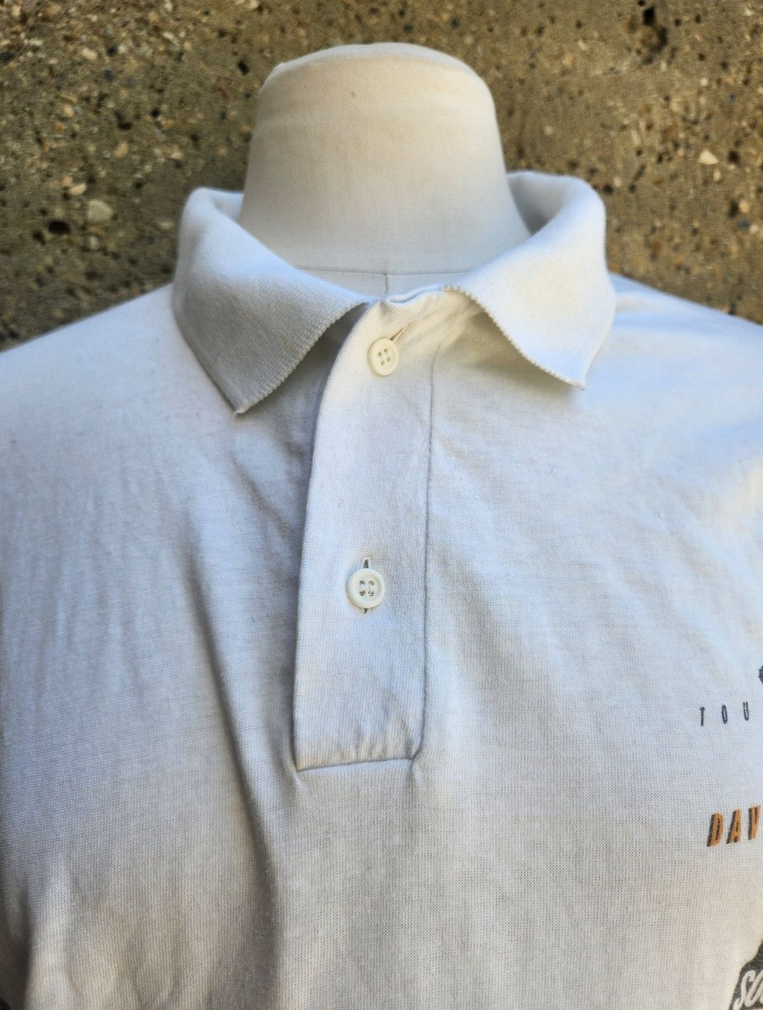 Vintage DAVID BOWIE 1990 Tour Polo Shirt Size US L / EU 52-54 / 3 - 5 Thumbnail