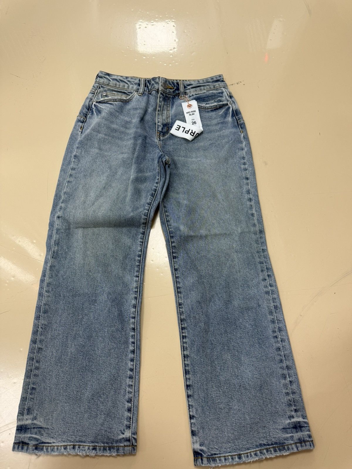 Other Purple Brand Slim Crop Pumice Jeans Size 26" / US 2 / IT 38 - 1 Thumbnail