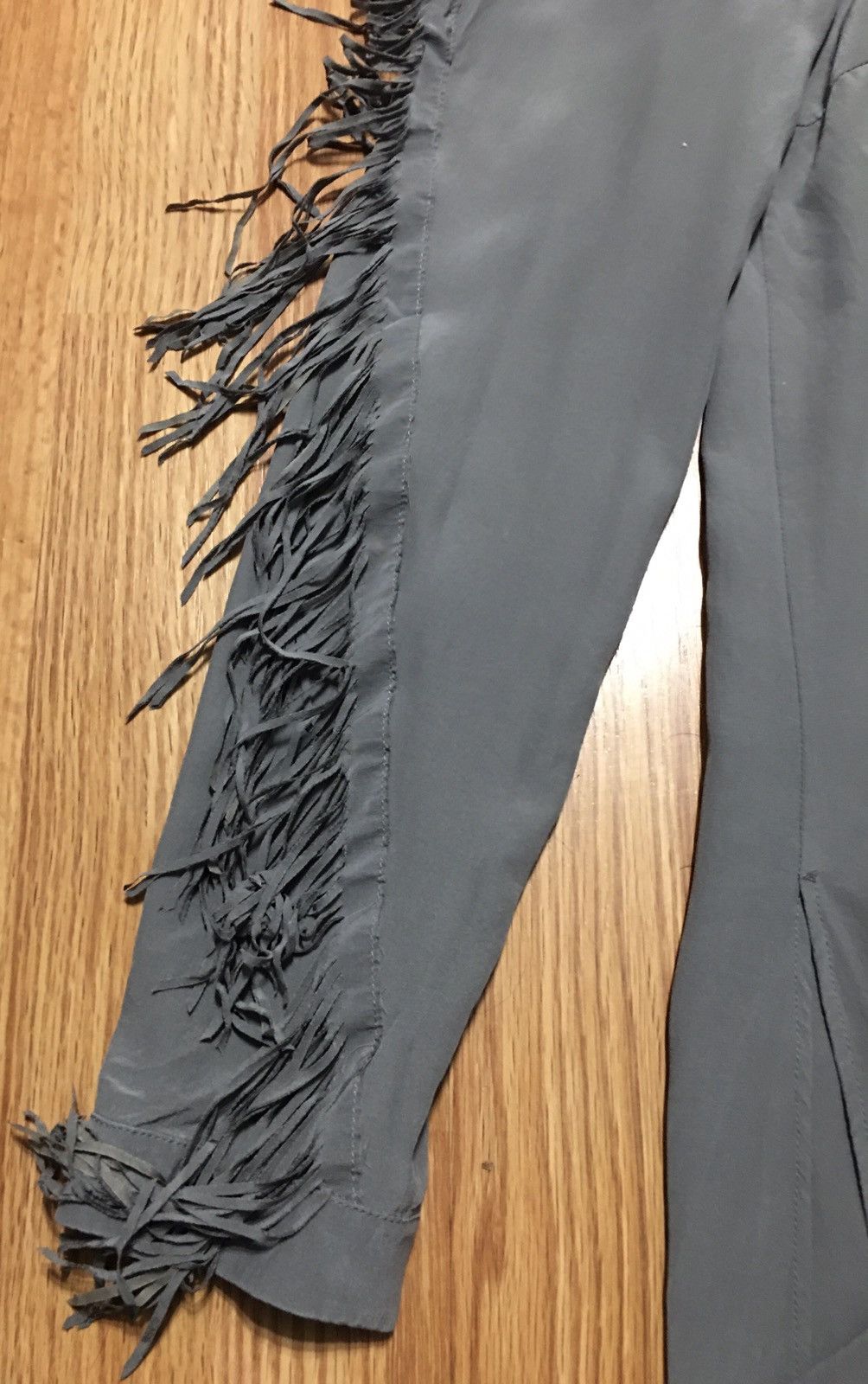 Akris AKRIS Silk Tunic Blouse Fringes Sleeves EU34 US4 Size S / US 4 / IT 40 - 11 Thumbnail