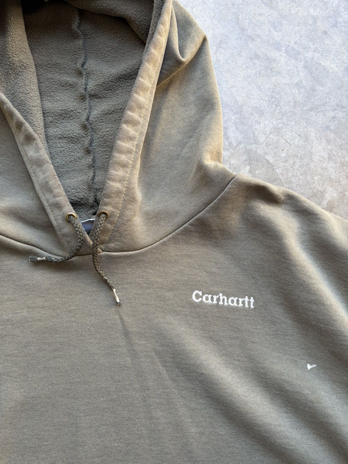 Carhartt Vintage 1990’s Carhartt Boxy Faded Brown/Green Hoodie Size US XL / EU 56 / 4 - 3 Thumbnail