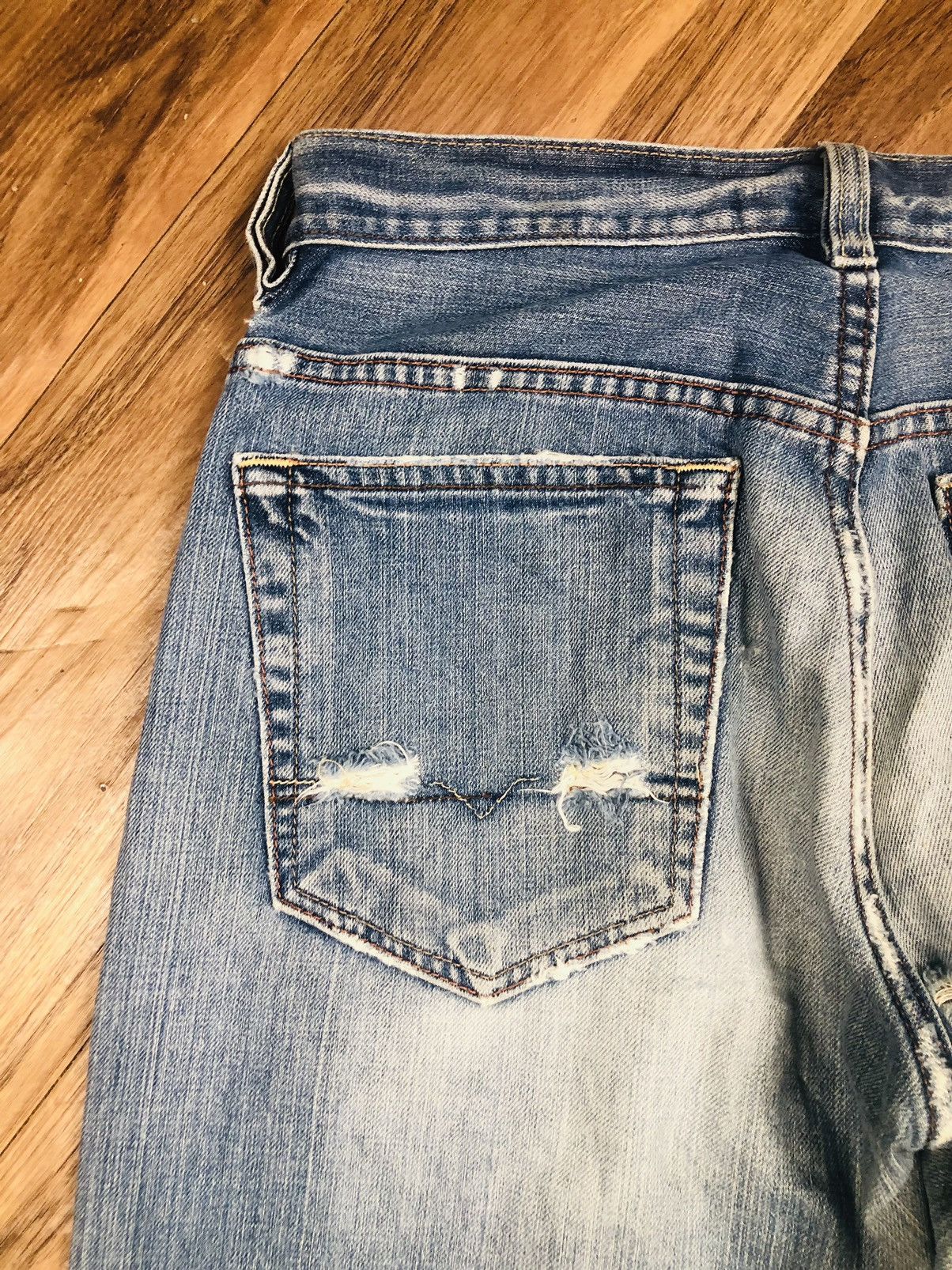 Old Navy Old Navy Bootcut Distress Jeans (36) Size US 30 / EU 46 - 17 Thumbnail