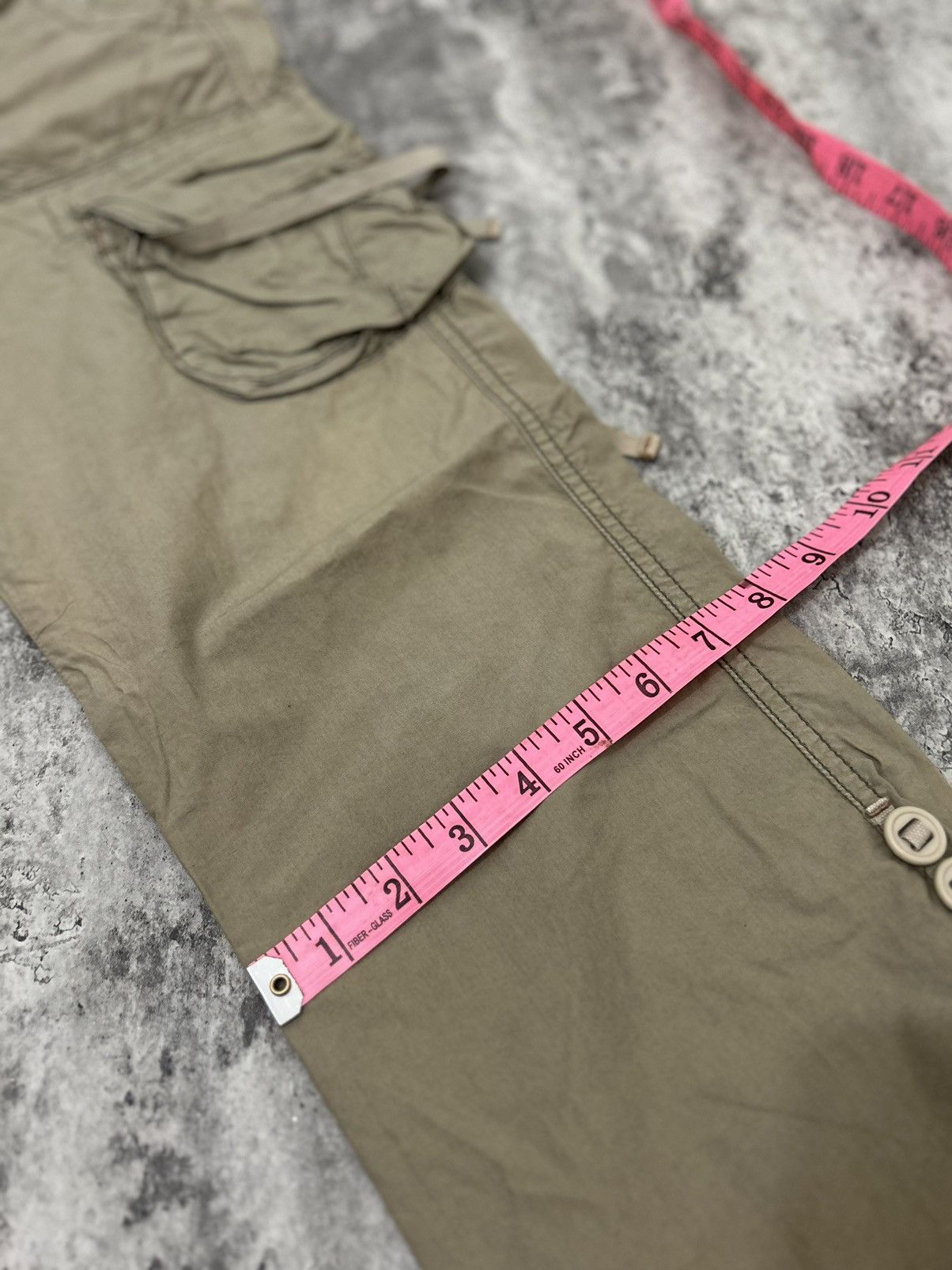 If Six Was Nine × Polo Ralph Lauren × Vintage Vintage Polo Jeans Company Sun Faded Cargo Pants With Belt Size US 32 / EU 48 - 14 Thumbnail