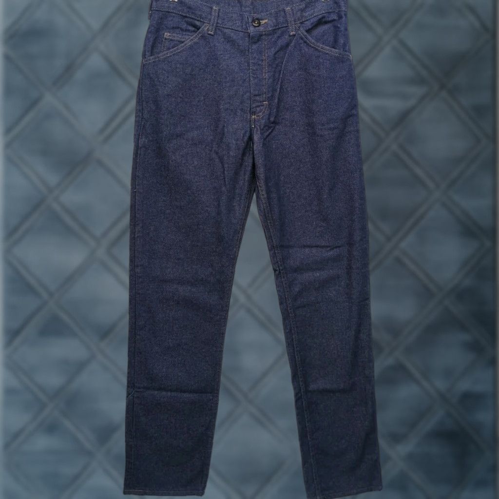 Denime Bulwark FR Straight Leg Jeans Men 32x37 Denim Pants Workwear Blue 5-Pocket Distressed? Size US 32 / EU 48 - 1 Thumbnail