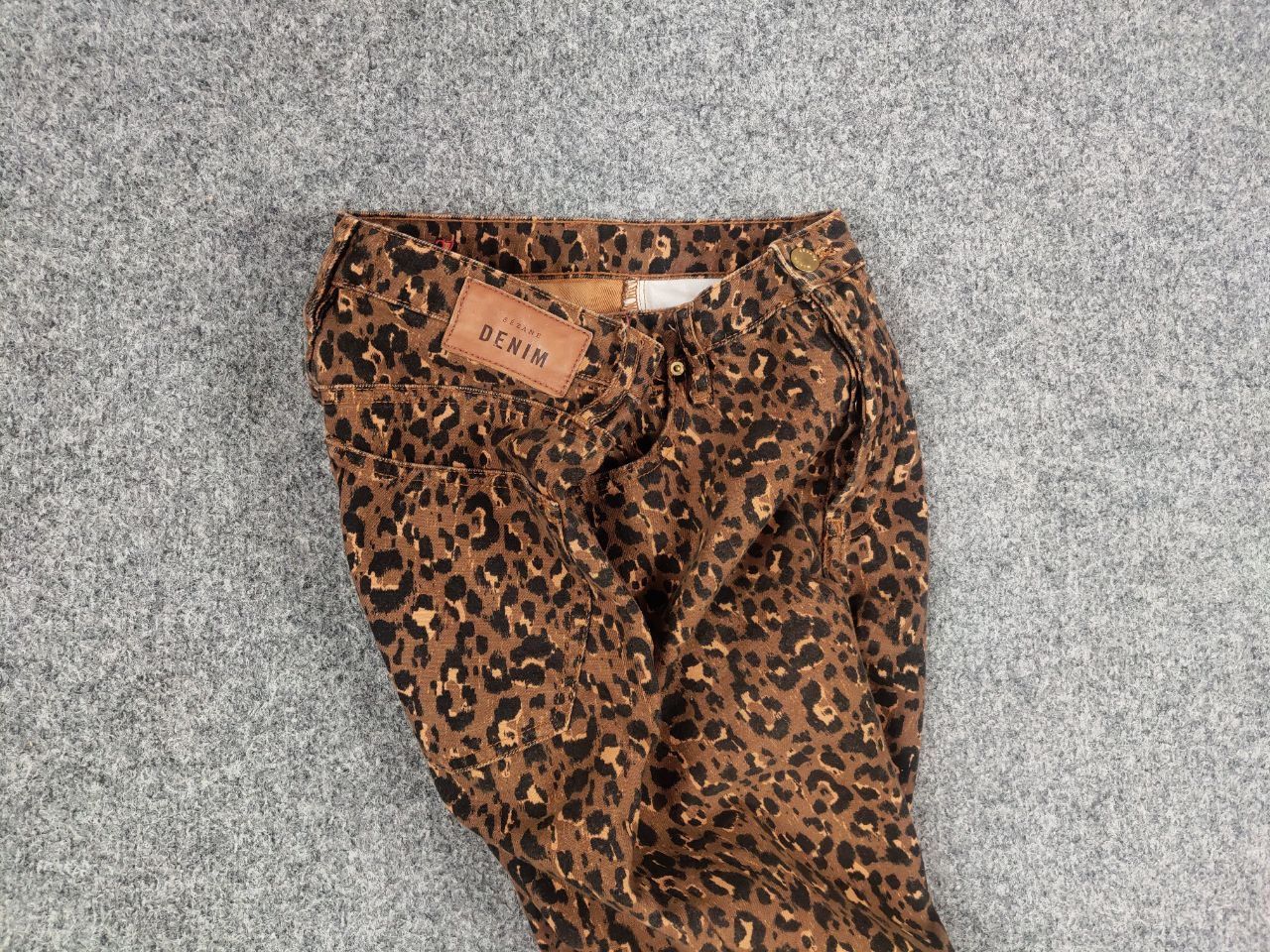 Sezane Sezane France Design Art Leopard brown Denim Ankle Jeans Size 27" / US 4 / IT 40 - 11 Thumbnail