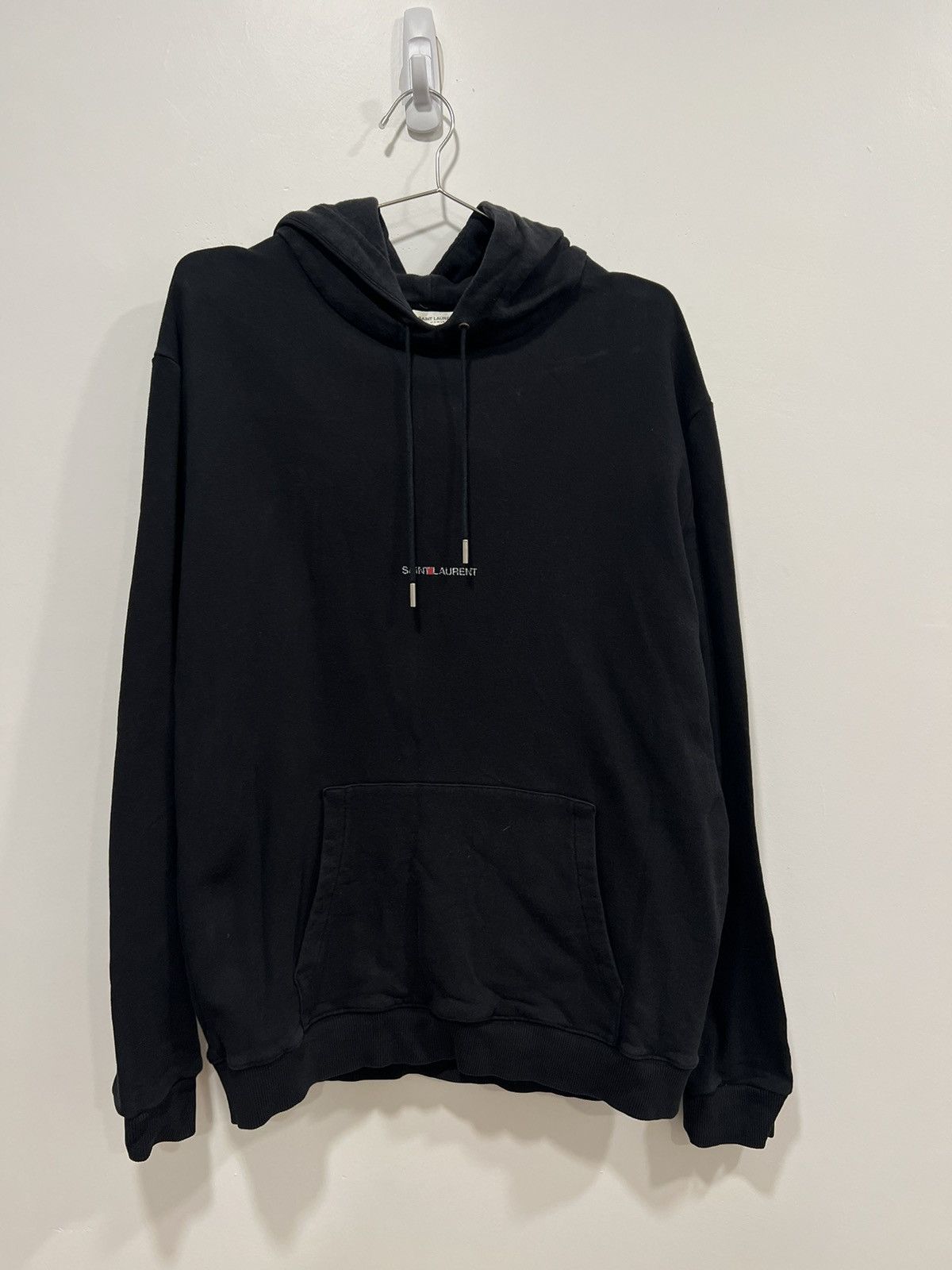 Saint Laurent Paris Logo hoodie Size US L / EU 52-54 / 3 - 1 Thumbnail