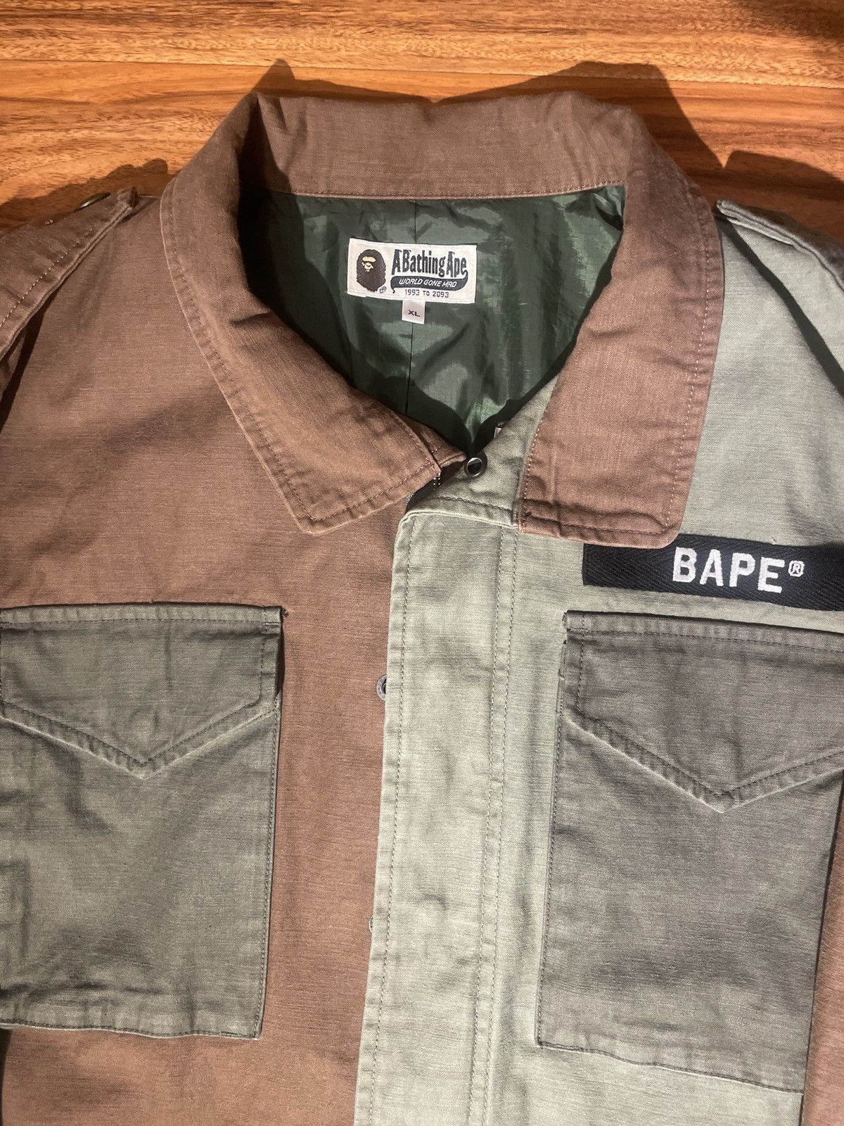 Bape Bape Washed M-65 Jacket Size US XL / EU 56 / 4 - 2 Thumbnail