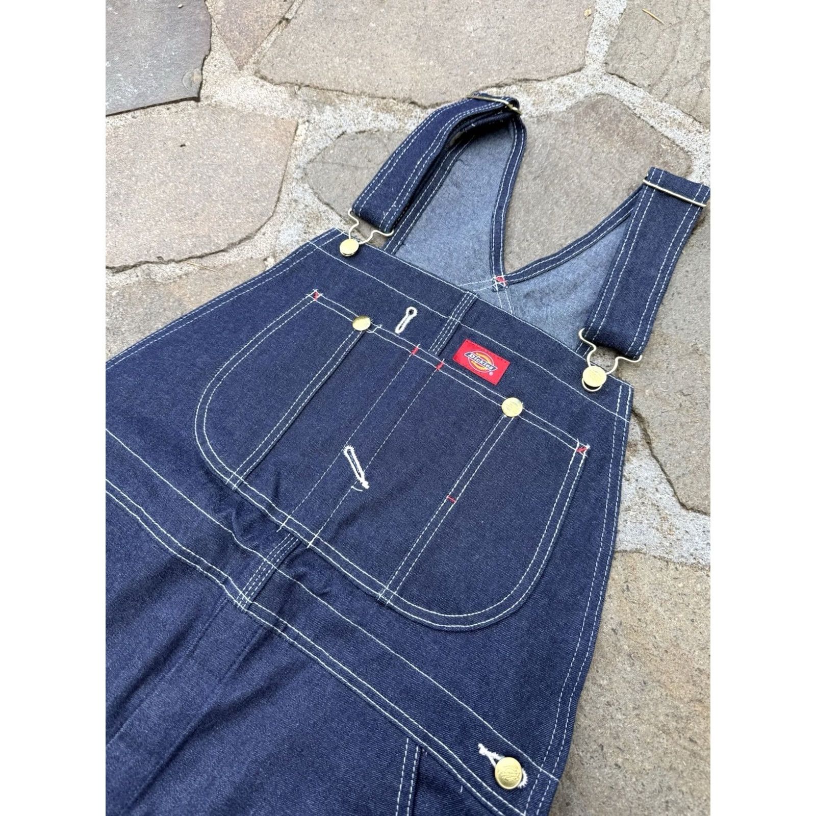 Dickies VINTAGE Dickies Denim Overalls Adult 32 Blue Dark Y2K Mens Size US 32 / EU 48 - 3 Thumbnail