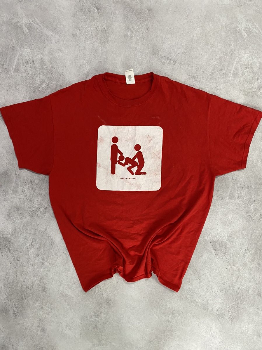 Band Tees × Nude 💋 Vintage T-Shirt Humor Tee Porn Star Style Sex 18+ Size US XL / EU 56 / 4 - 1 Thumbnail