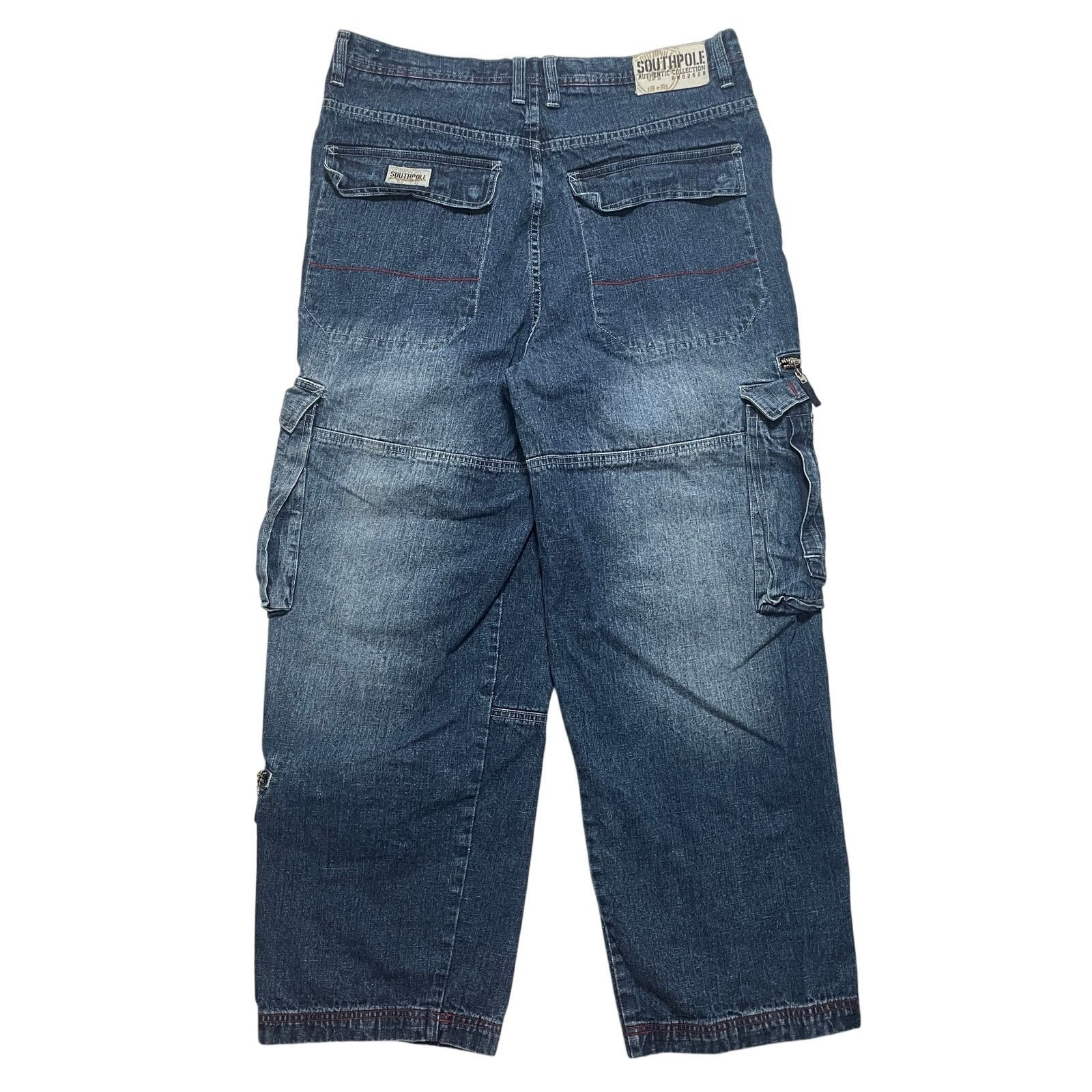 Southpole VTG Y2K 00's Southpole Blue Baggy Wide Leg Rave Jeans 36x30 Size US 36 / EU 52 - 5 Thumbnail