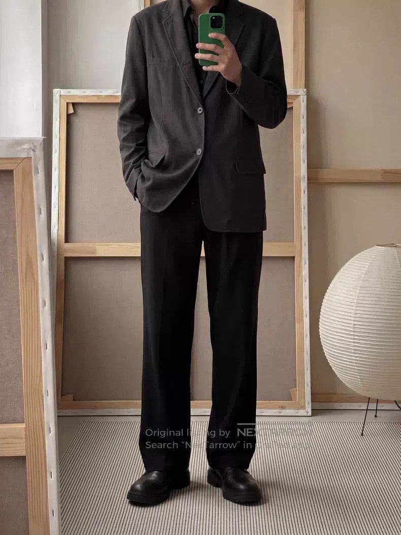 Yohji Yamamoto Yohji Yamamoto size 2 Cotton dyed wool blazer Size 36S - 7 Thumbnail