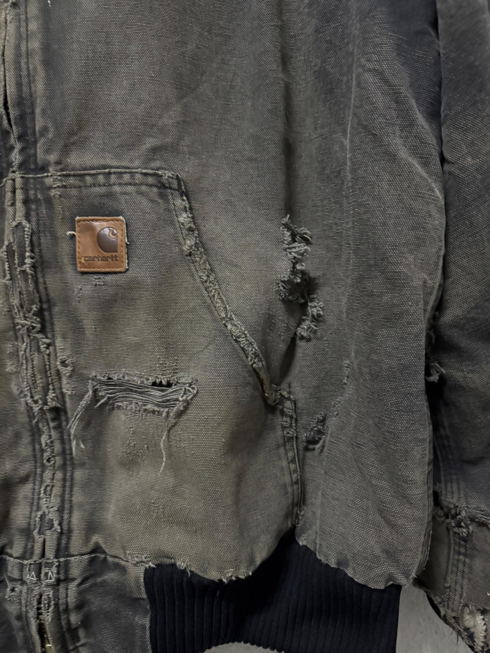 Carhartt Vintage sunfaded distressed carhatt hooded jacket workwear Size US M / EU 48-50 / 2 - 3 Thumbnail