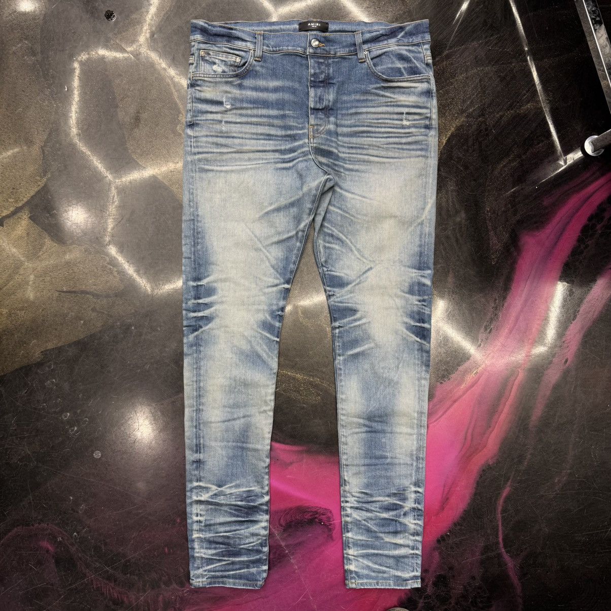 Amiri Amiri Stack Jeans Indigo Size US 38 / EU 54 - 1 Thumbnail