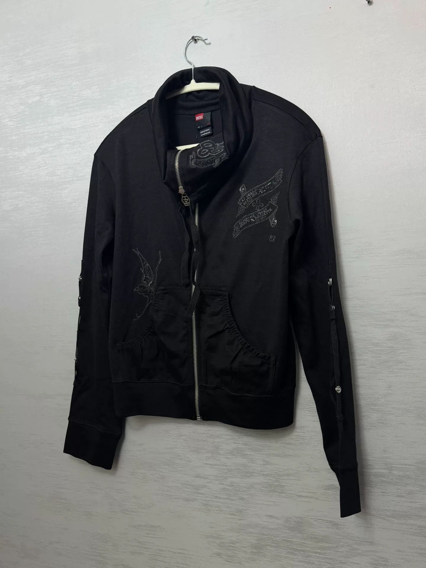 Diesel Diesel Butterfly Embroidery Casual Jacket Size L / US 10 / IT 46 - 1 Thumbnail