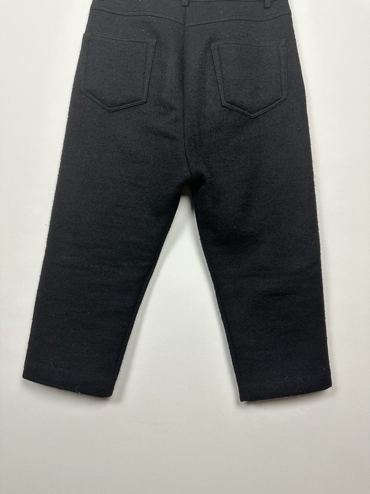 Rick Owens FW18 ‘SISYPHUS’ Boiled Wool Cropped Trousers Size US 31 - 6 Thumbnail