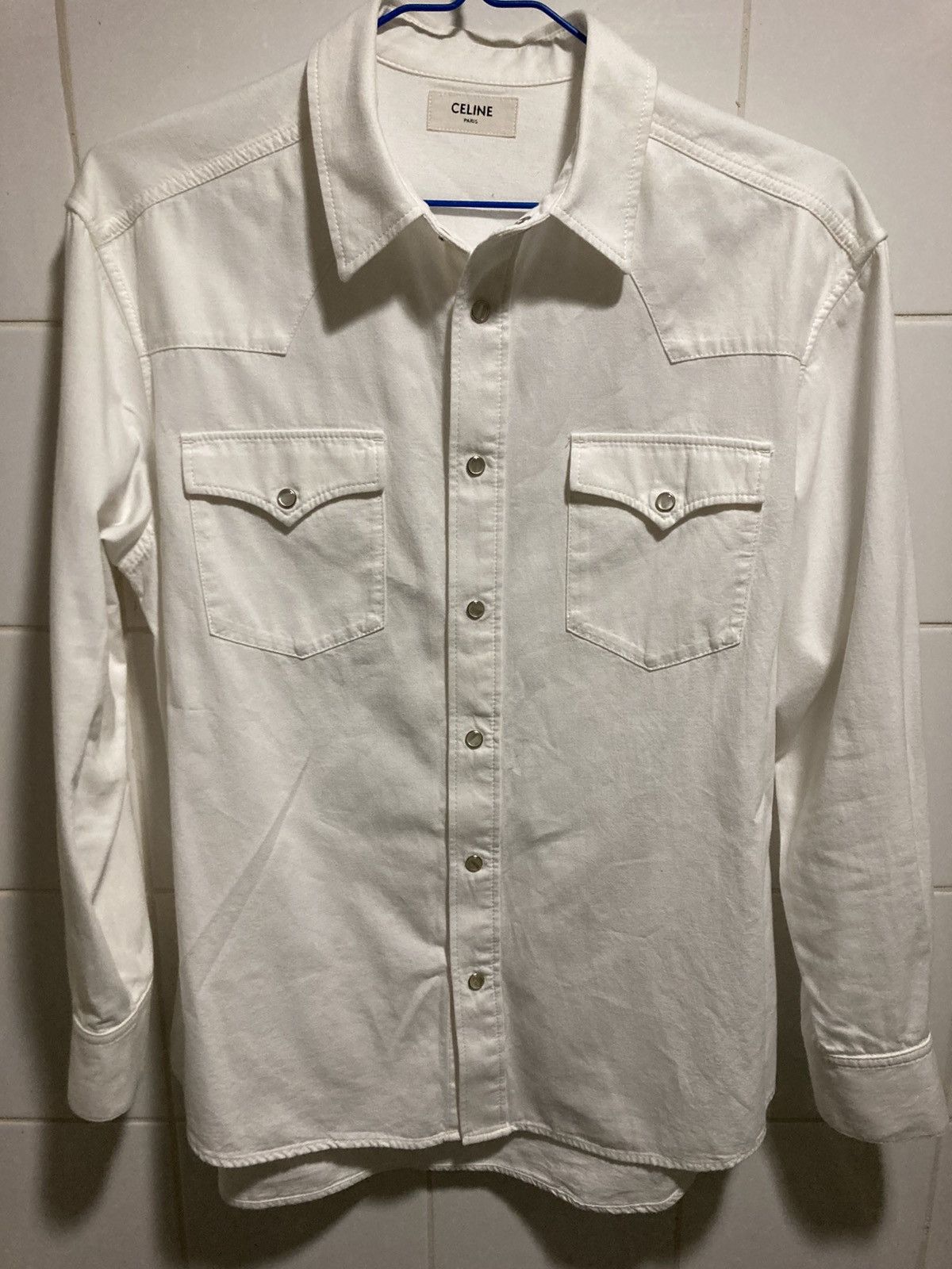 Celine CELINE FW23 Oversized Western Shirt Size US S / EU 44-46 / 1 - 1 Thumbnail