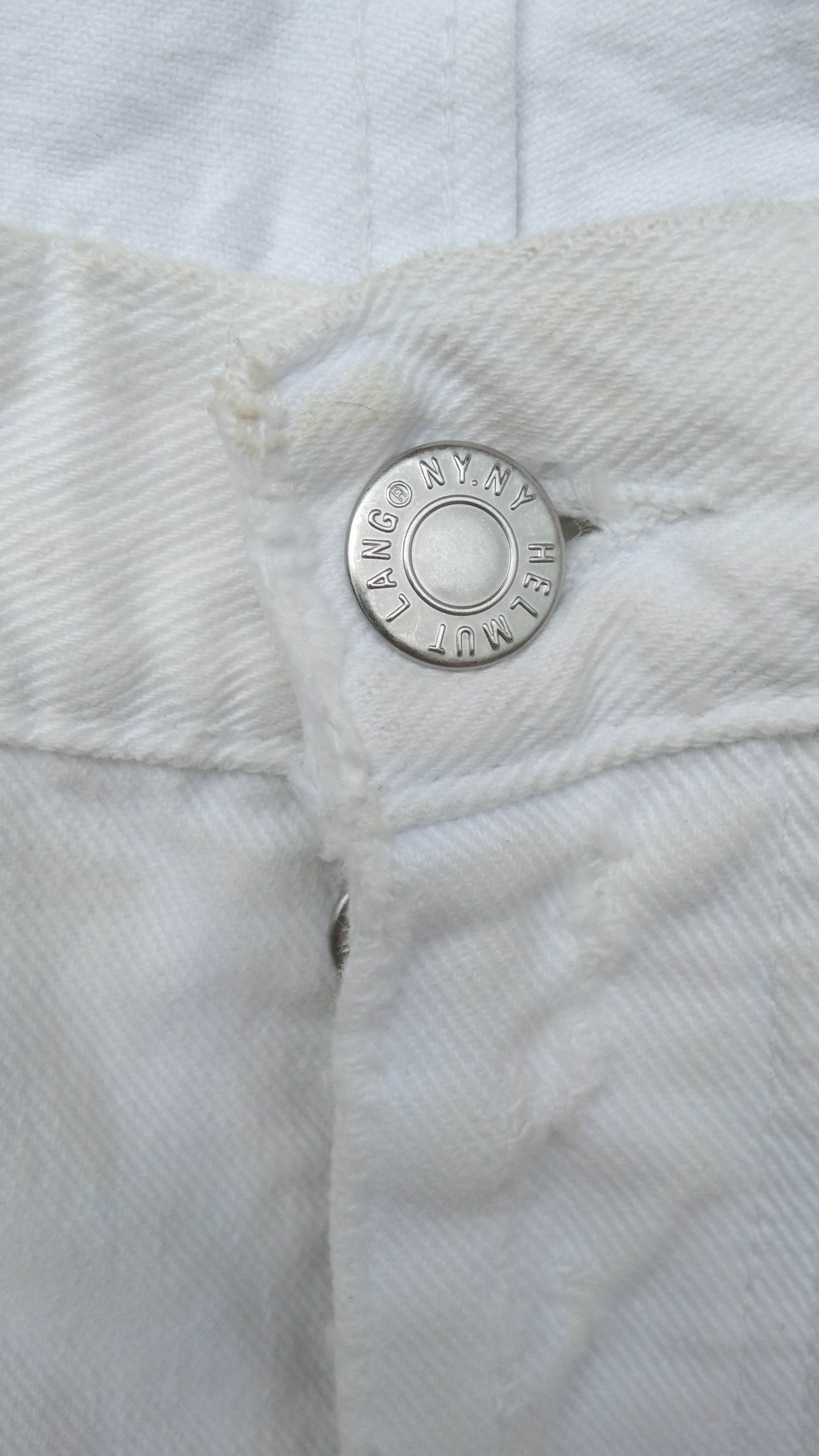 Helmut Lang Helmut lang disstressed white straight denim Size US 29 - 5 Thumbnail
