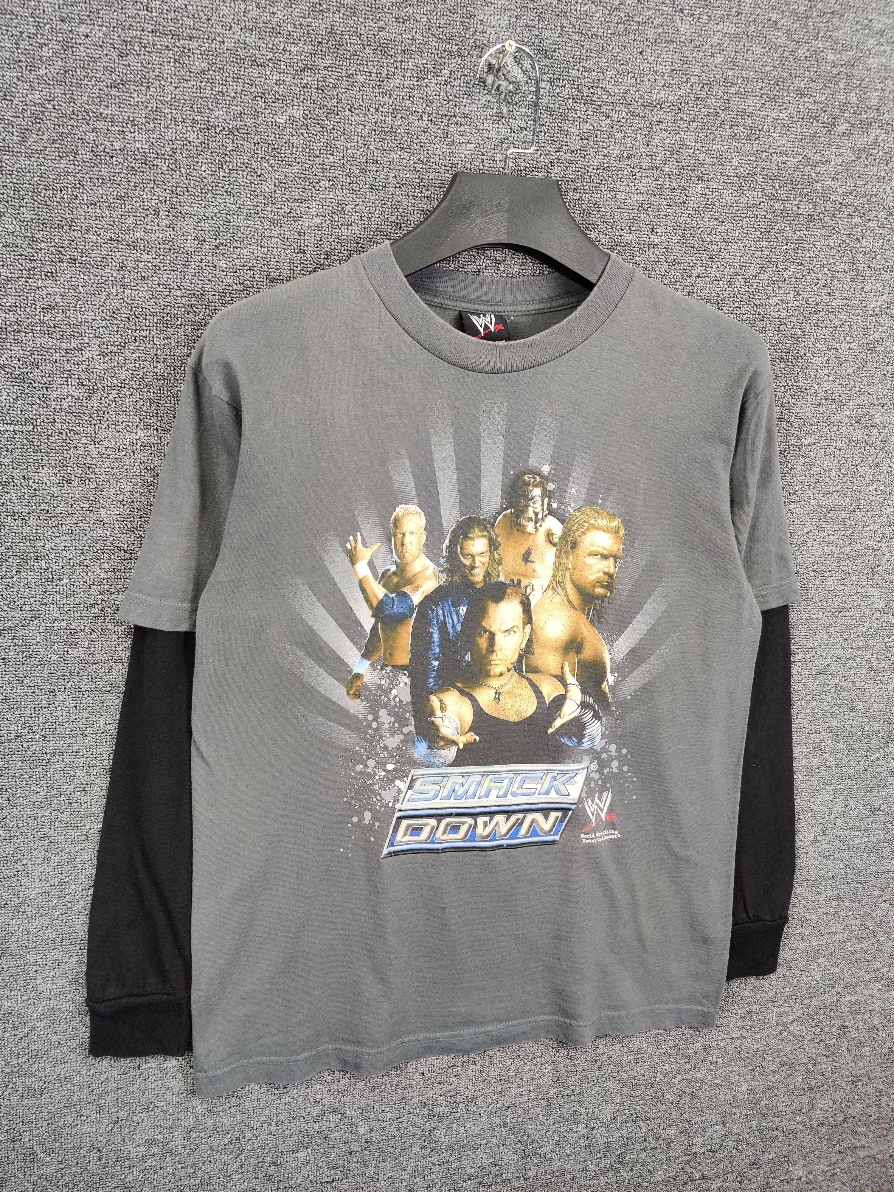 WWE Vintage Wwe Smack Down Long Tee Tshirt Size US XXL / EU 58 / 5 - 3 Thumbnail
