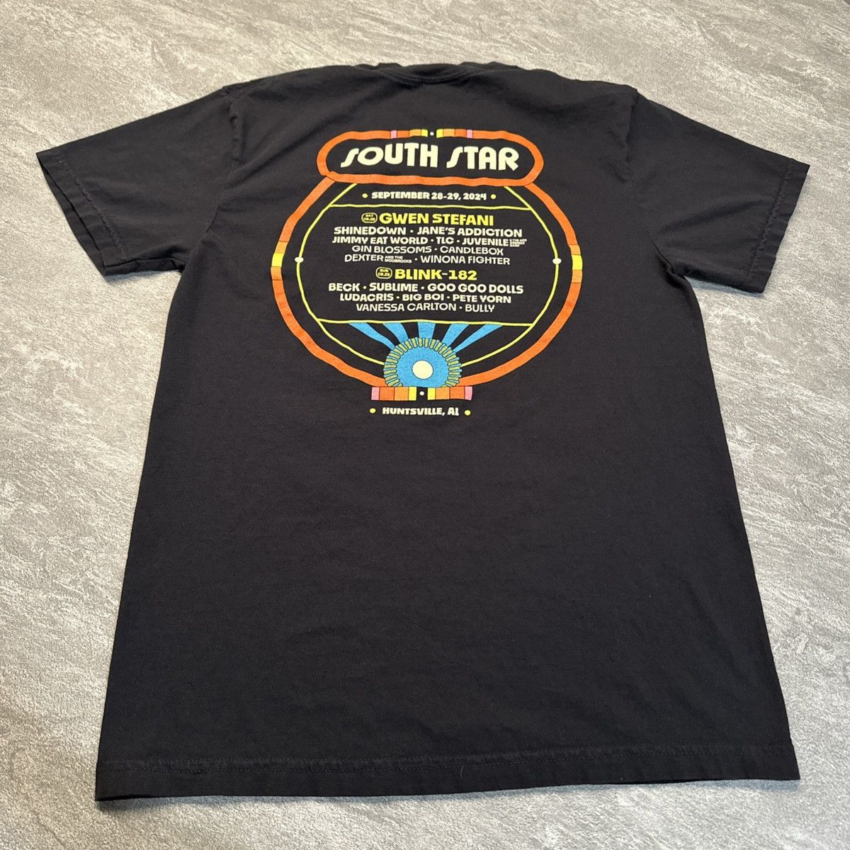 Band Tees × Comfort Colors 2024 South Star Music Festival Tee Alabama Big Boi Blink 182 Size US S / EU 44-46 / 1 - 6 Thumbnail