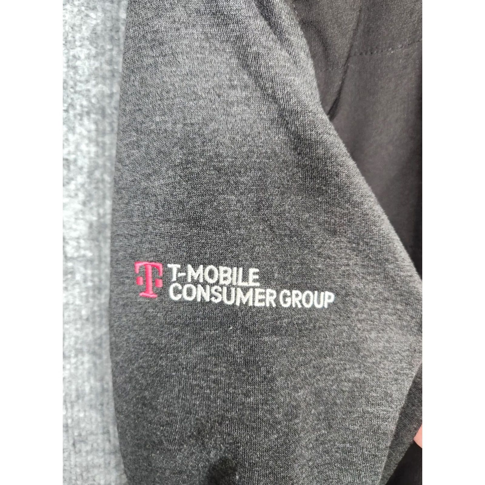 Vintage Fossa Apparel T-Mobile Jacket Mens Medium Black Gray Full Zip Bomber Logo Size US M / EU 48-50 / 2 - 4 Thumbnail