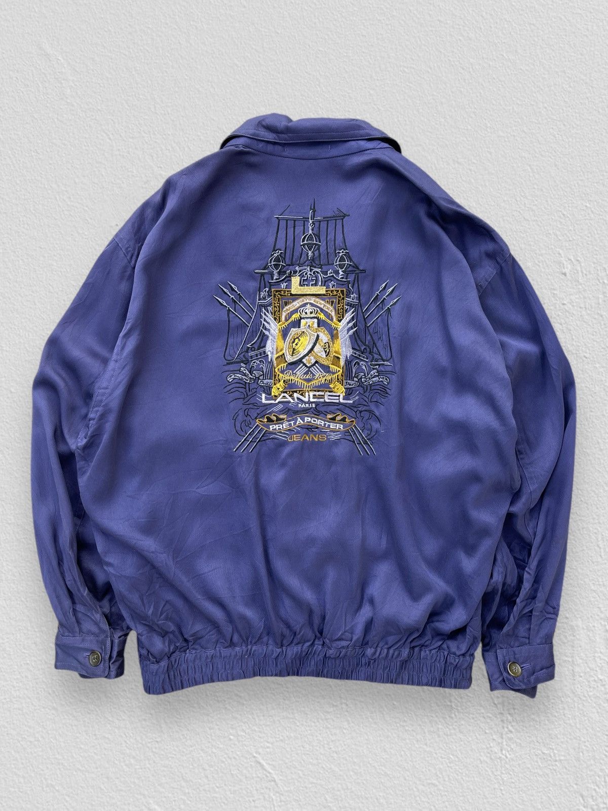 Lancel 🔥Vintage Lancel Paris Embroidered Logo Jacket Size US L / EU 52-54 / 3 - 3 Thumbnail