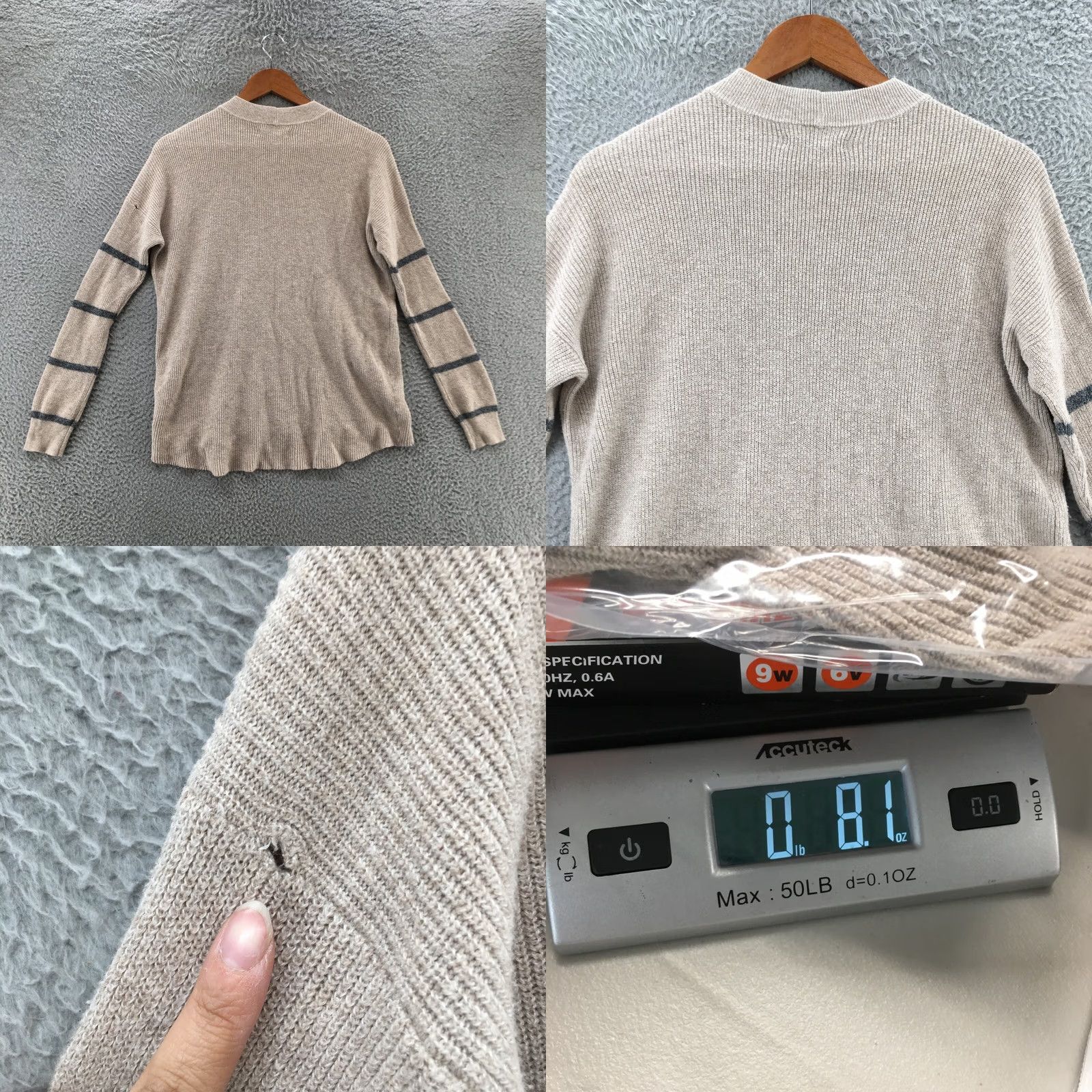 American Eagle Outfitters American Eagle Outfitters Pullover Sweater Women XS Beige Striped Crew Neck Long Sleeve Knit Slouchy Dolman Sleeve Cardigan? Size XS / US 0-2 / IT 36-38 - 8 Thumbnail